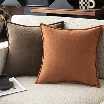 Retro Soft Chenille Throw Pillow Covers