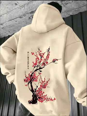 Men’s Casual Streetwear Printed Hoodie