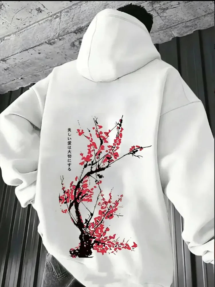 Men’s Casual Streetwear Printed Hoodie