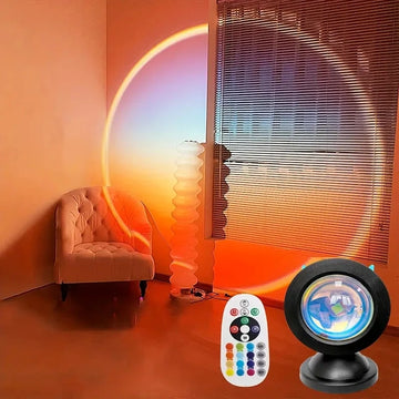 Sunset Light with Earbuds and Remote Control