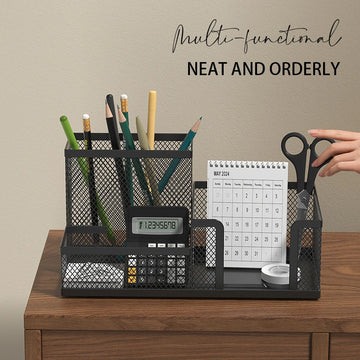 Mesh Desk Organizer Office Supplies Caddy
