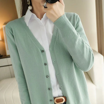 Women’s V-Neck Knitted Cardigan