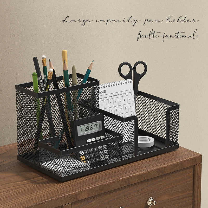 Mesh Desk Organizer Office Supplies Caddy